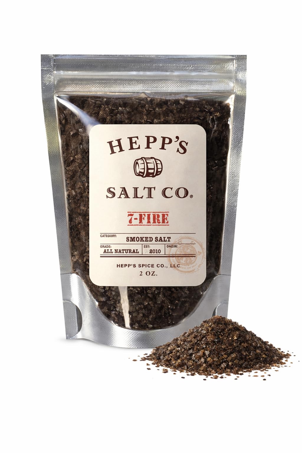 HEPP’S Salt Co. 7-Fire Smoked Sea Salt ǀ Multi-Smoke Gourmet Finishing Salt w…
