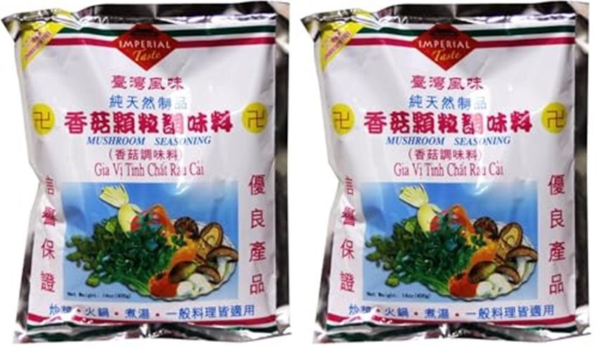 香菇调味料 GIA VỊ TINH CHẤT RAU CẢI Mushroom Seasoning – 14 oz. Assorted Sizes