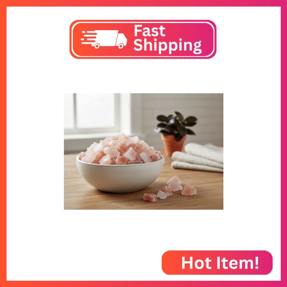 Himalayan Pink Salt Crystals- Food Grade – 1″-2″ Chunks 5lbs (5 POUNDS) by Black