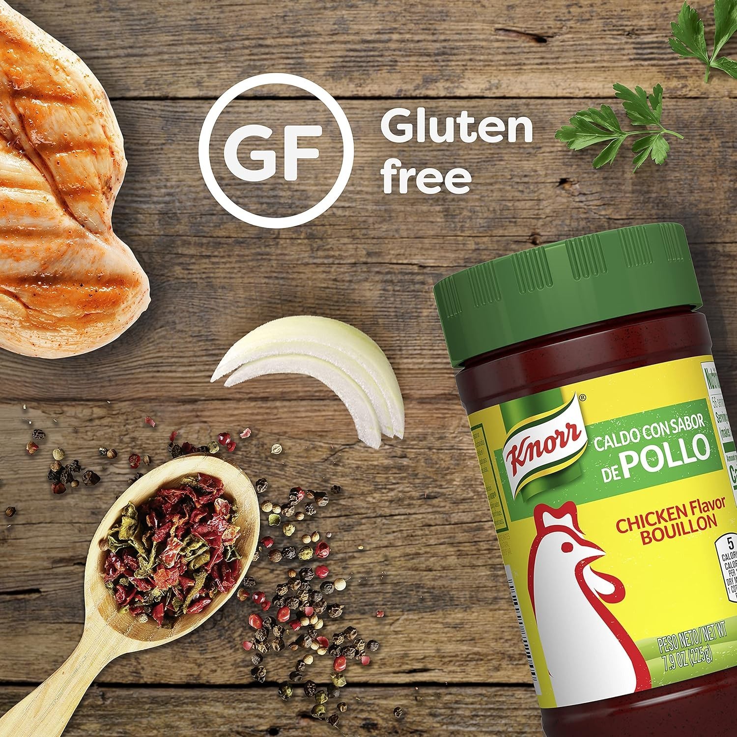 Convenient 7.9 oz Knorr Chicken Bouillon – Cholesterol-Free for Delicious Meals