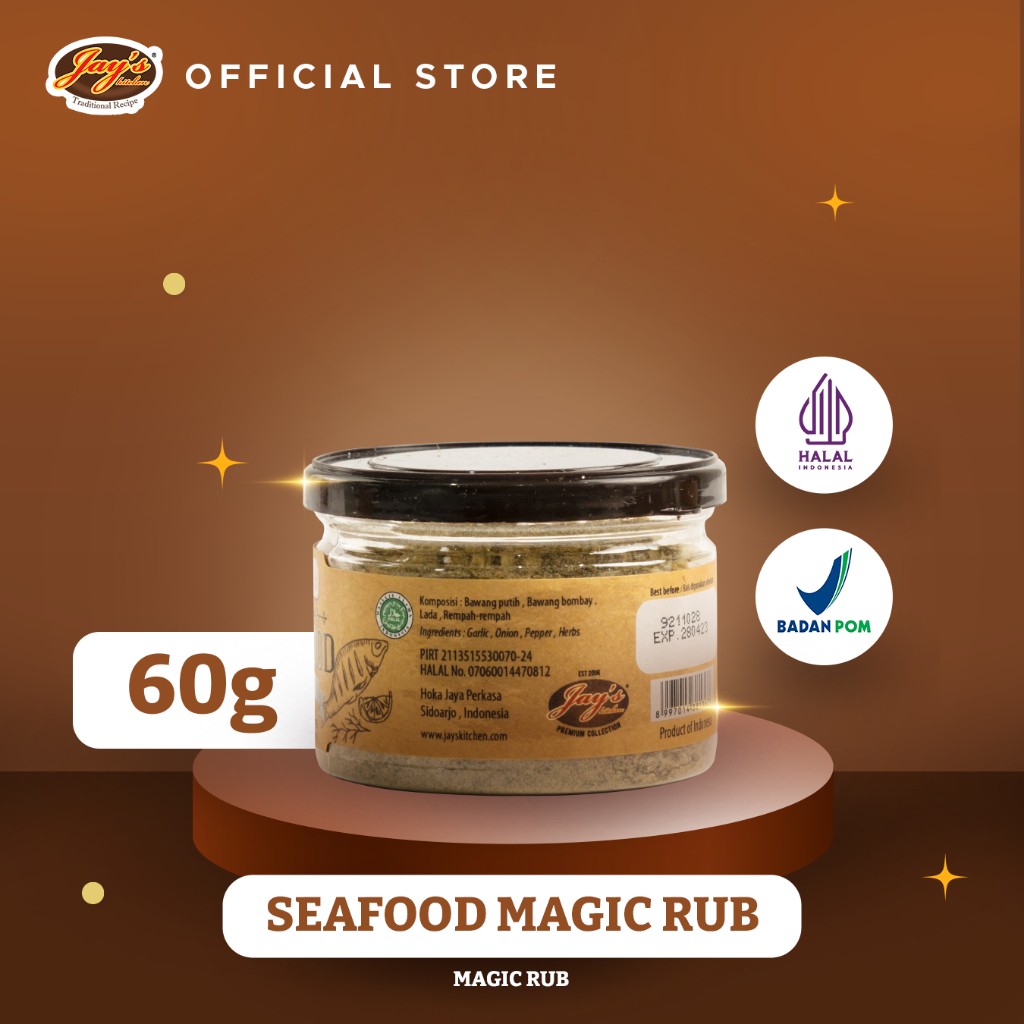 Seafood Magic Rub Dry Seasoning 60g natural spice blend for grilling seafood