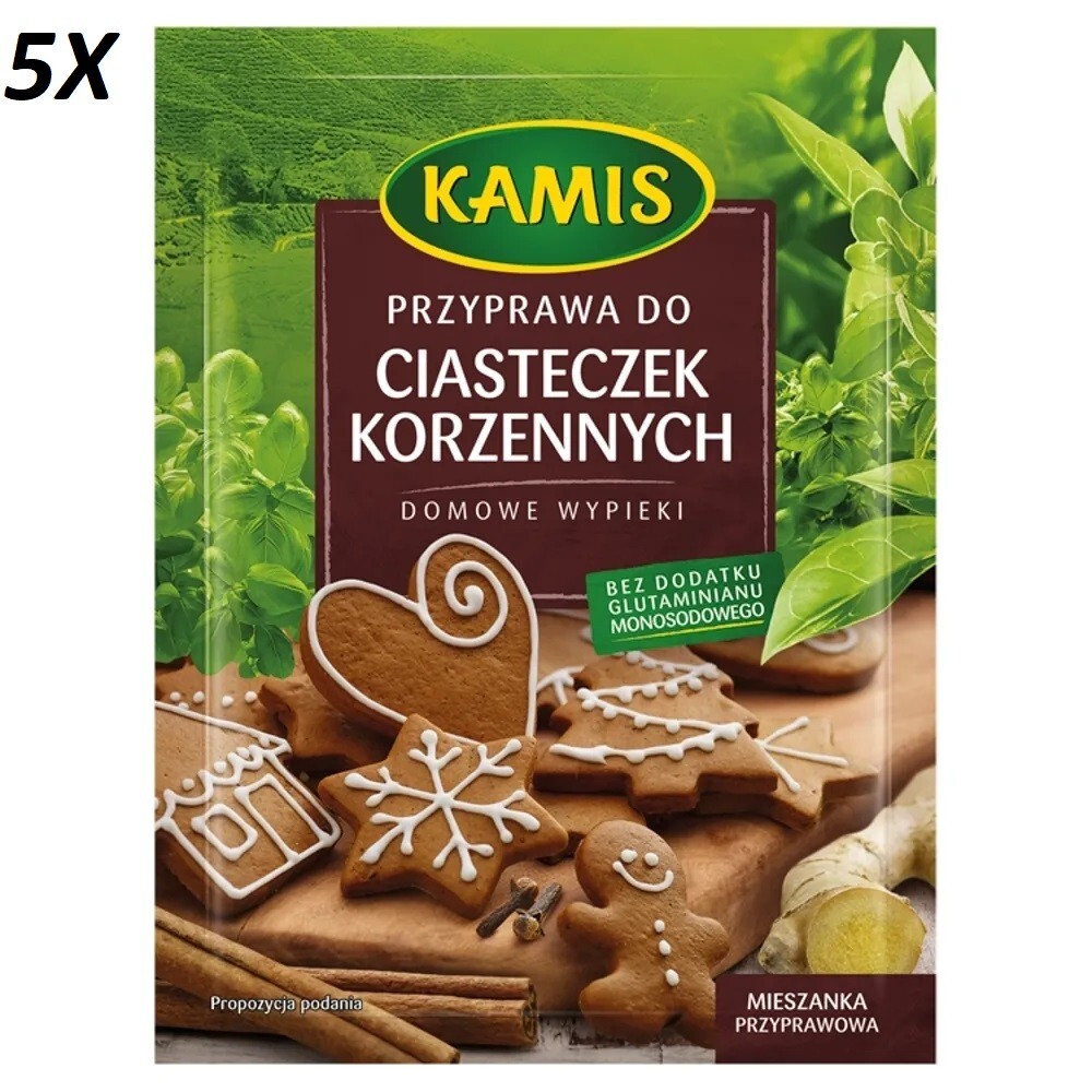 PACK OF 5 KAMIS Homemade Pastries Seasoning For Spice Cookie 20G 0.7OZ.