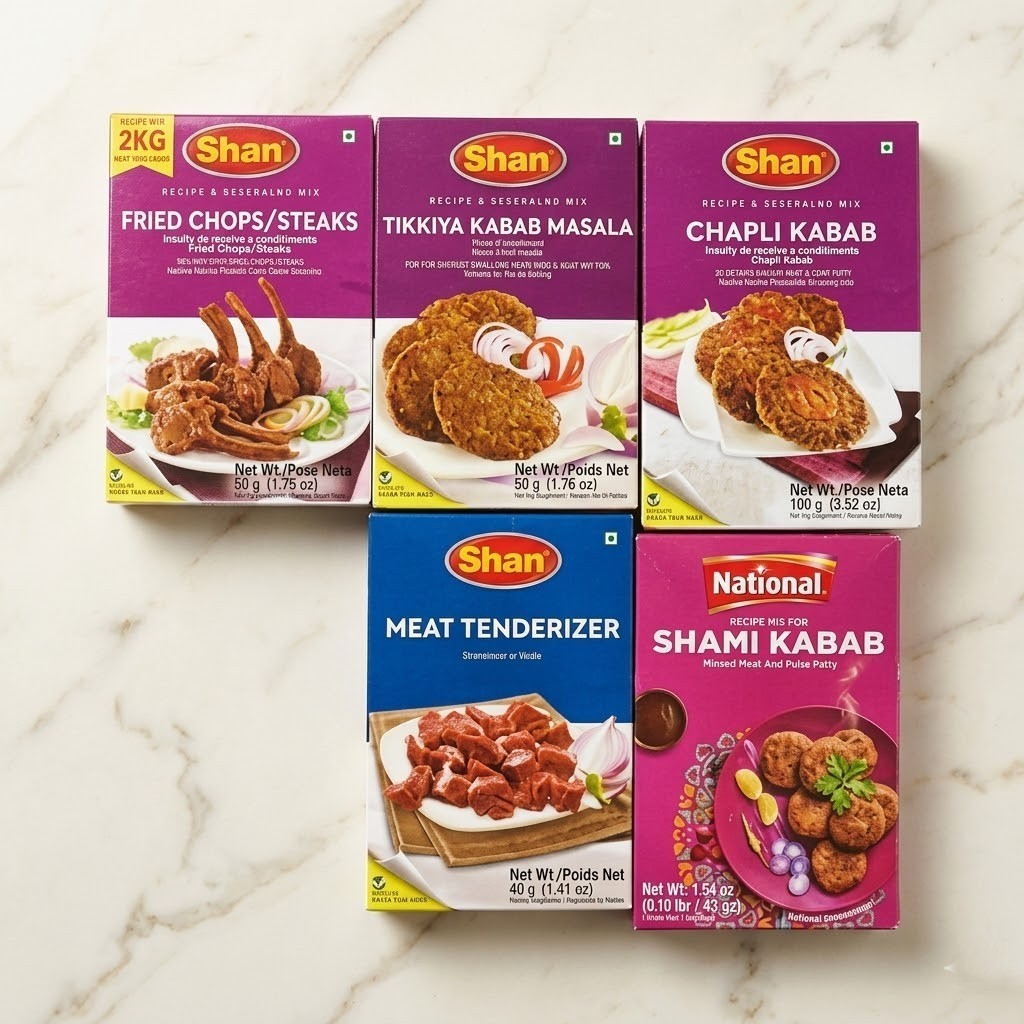 Shan BBQ & Kabab Masala Collection – Special Offer Seasoning Mix Pack (11 packs)