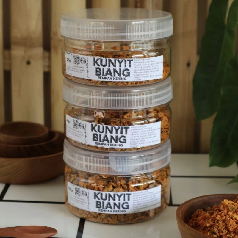 Premium Dried Sliced Turmeric Root | Jamu Gendul 88 | Natural & Halal Certified