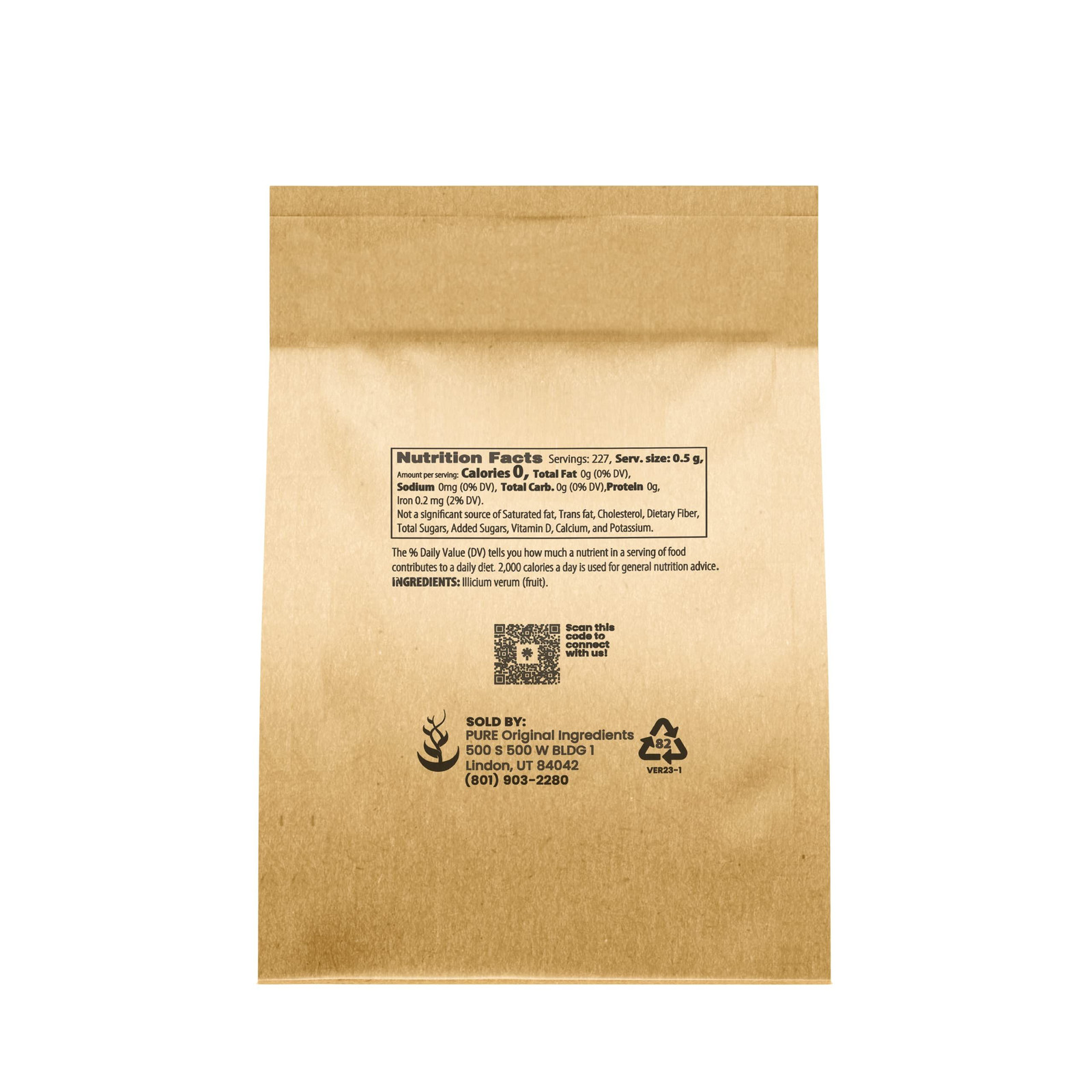 Pure Original Ingredients Star Anise (4 oz) Teas & 4 Ounce (Pack of 1)