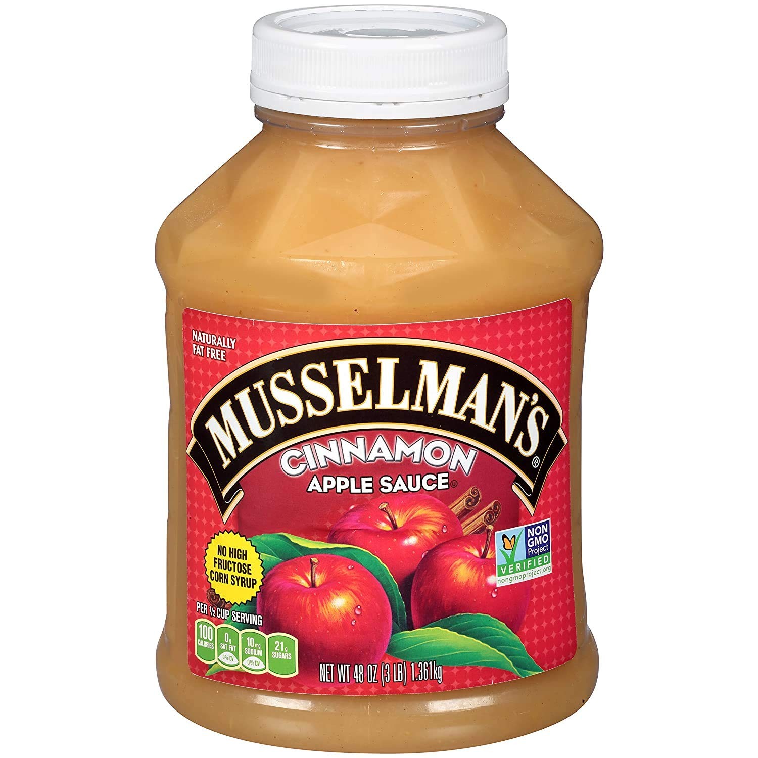 Musselman’s Cinnamon Apple Sauce, 48 Ounces (Pack of 2)