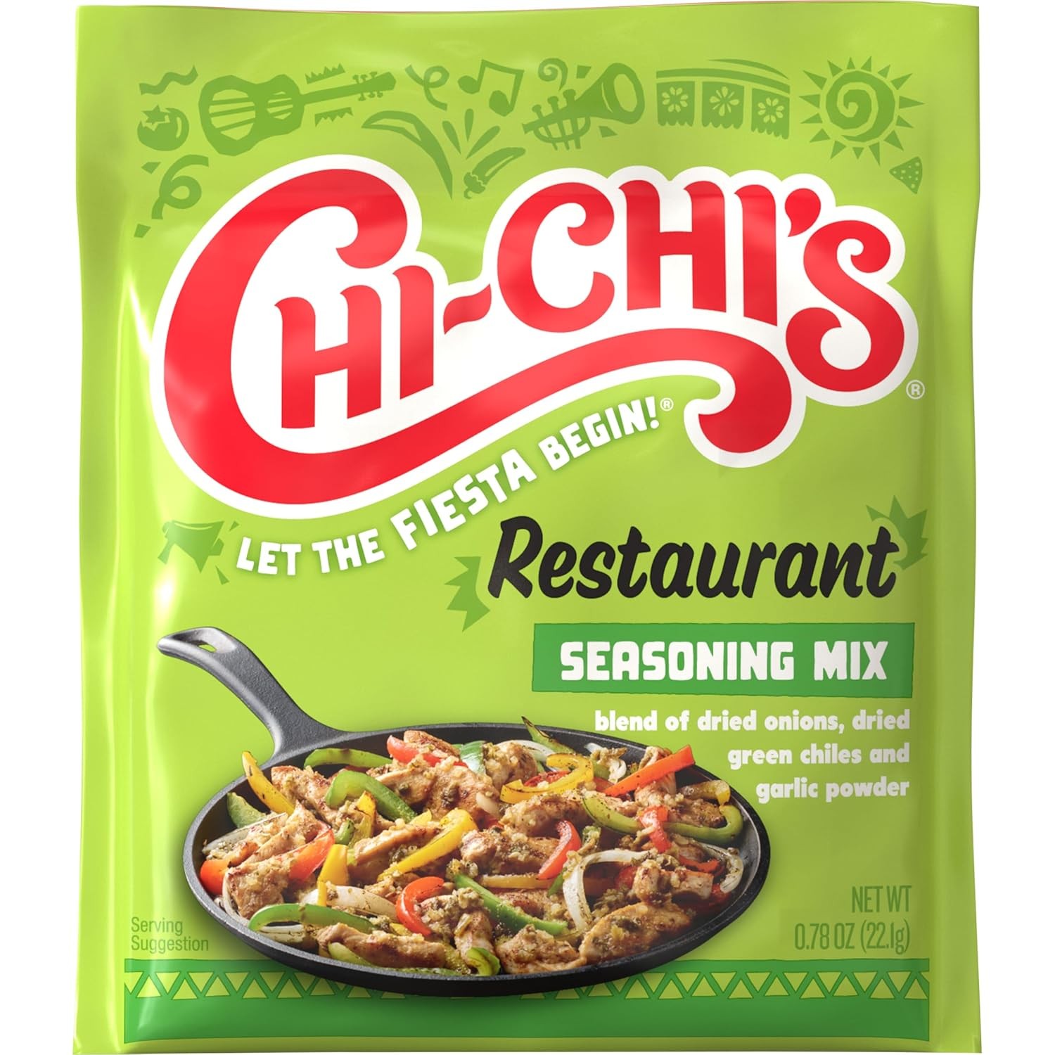 Chi Chi’s Fiesta Restaurante Seasoning Mix, 0.78 Ounce (Pack of 24)