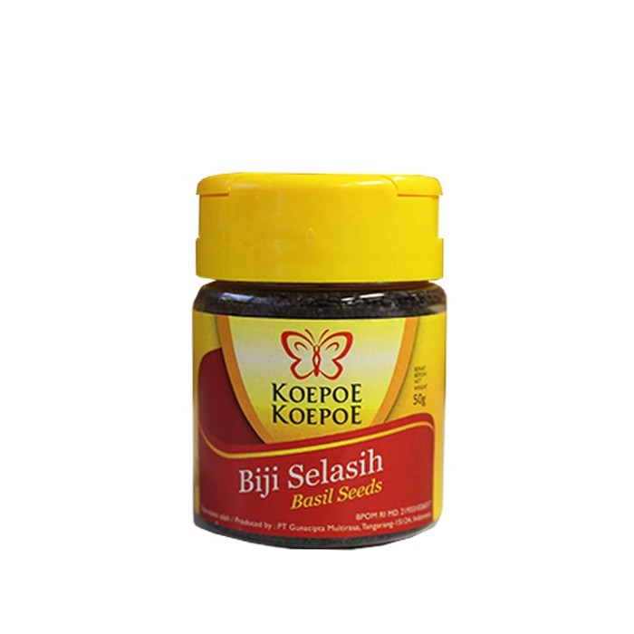 Basil Seeds 50g Selasih Koepoe Koepoe For Drinks Dessert Topping