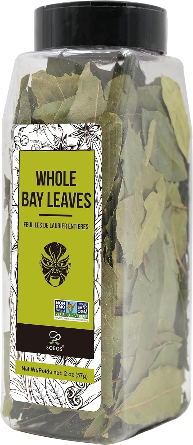 Freshly Packed Whole Bay Leaves, 2 oz – Enhance Your Culinary Creations