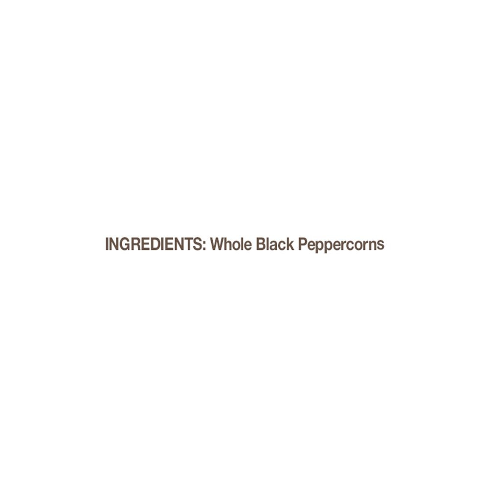 Tone’S Black Peppercorns Whole, Savory taste, Earthy flavor & Sharp Aroma ,9 Oz