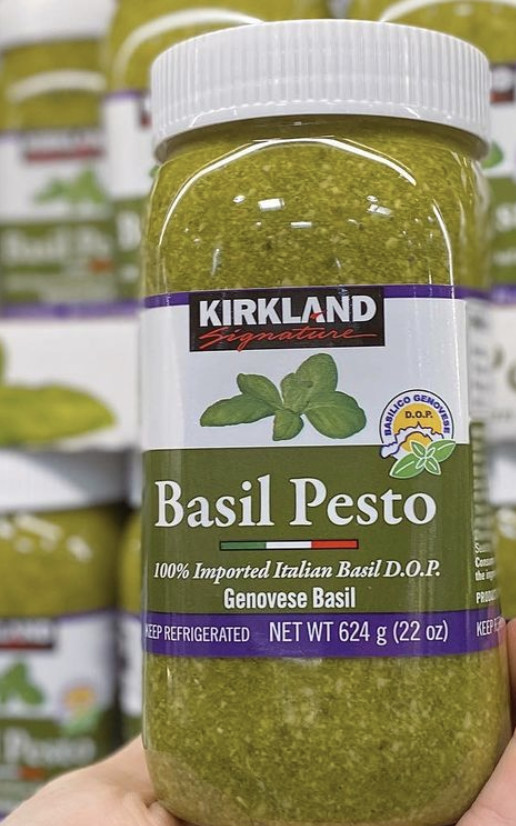 2 Pack Kirkland Signature Imported Basil Pesto 22 oz each jar 624 g ea