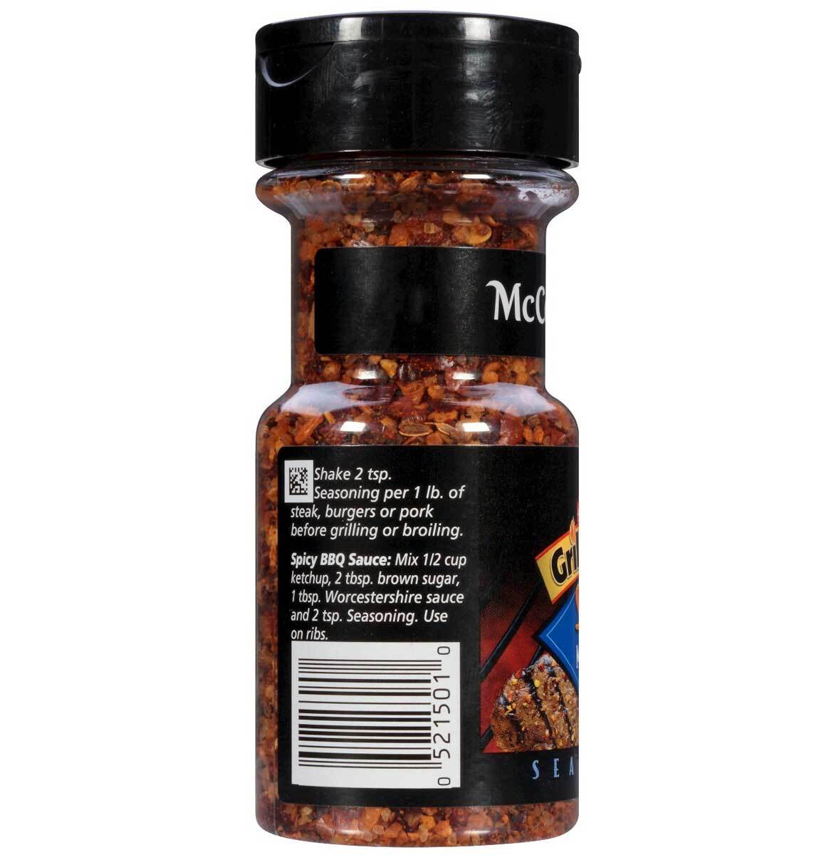 McCormick Grill Mates Spicy Montreal Steak Seasoning – 3.12 Oz – Pack of 6