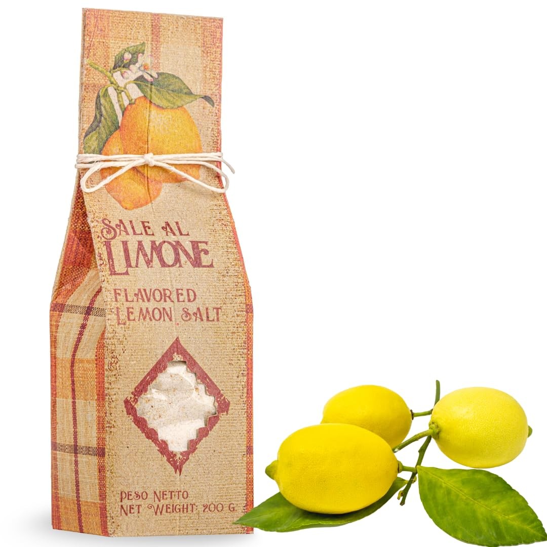 ARTIGIANI DEI SAPORI – Sicilian Sea Salt with Lemon 7 Ounce (Pack of 1)