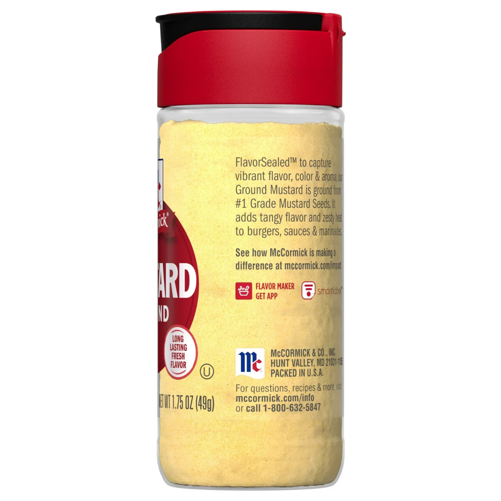 McCormick Kosher Ground Mustard 1.75 Oz bottle….