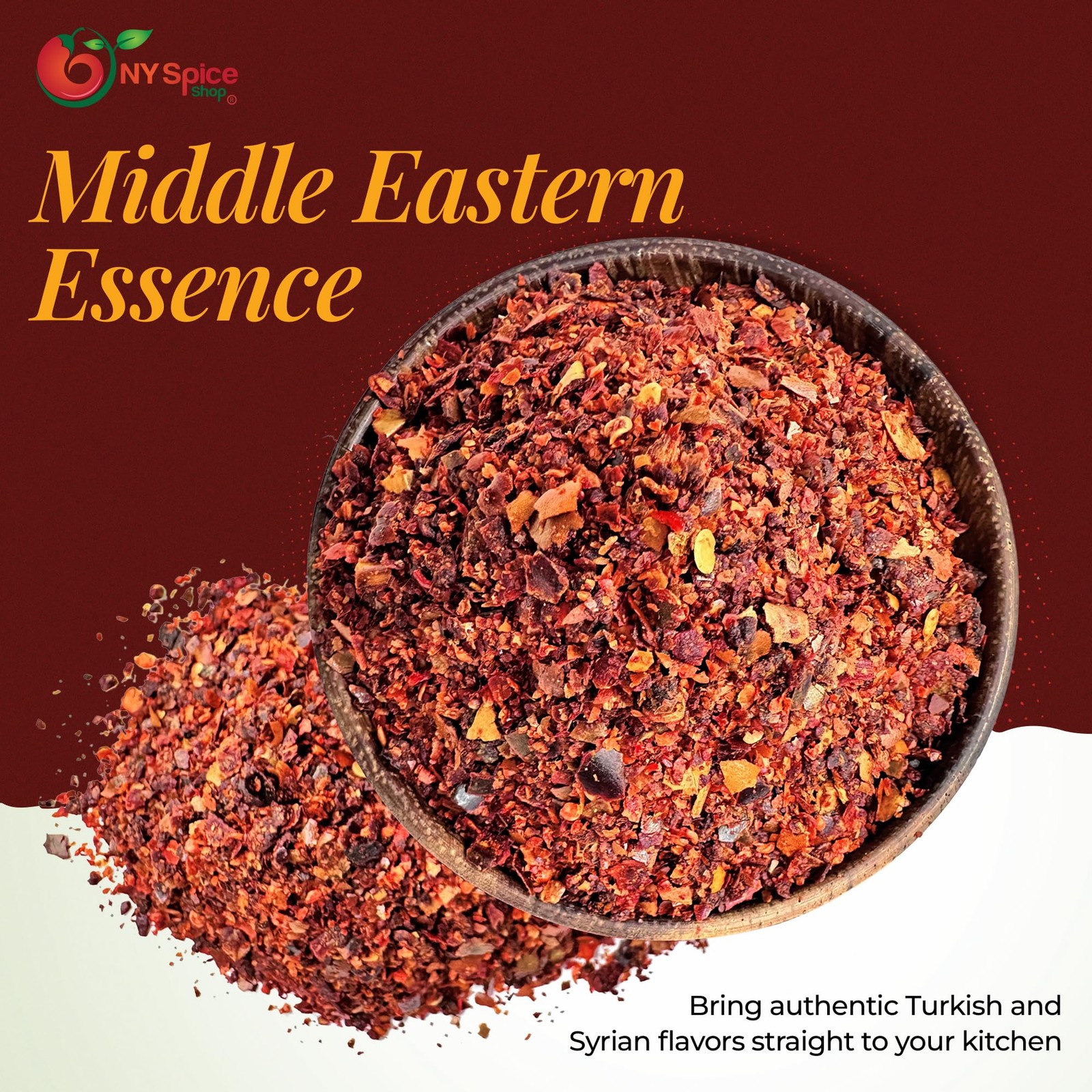 Aleppo Pepper – 8 Ounce Crushed Chili Aleppo Peppers Flakes – Red Aleppo Pepp…