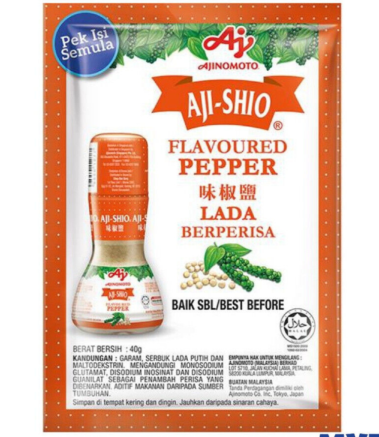AJI-SHIO Flavoured White Pepper Refill 40g X 10 PACKETS