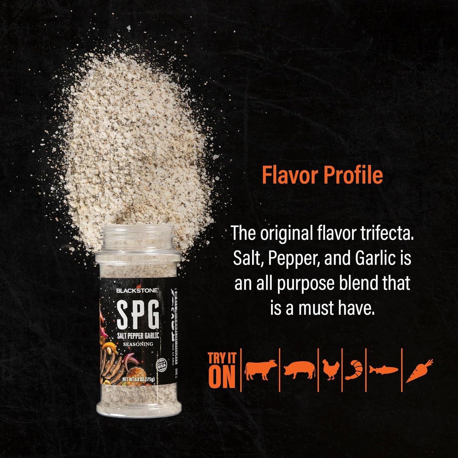 Blackstone 4229 Salt Pepper Garlic (SPG) Seasoning