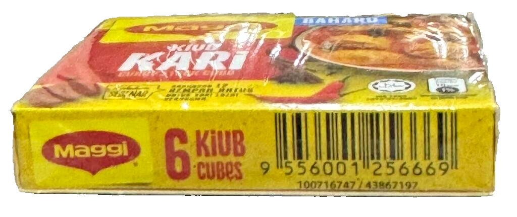 Maggi Seasoning Curry Stock Cubes 60g x 6 Cubes – 5 Boxes
