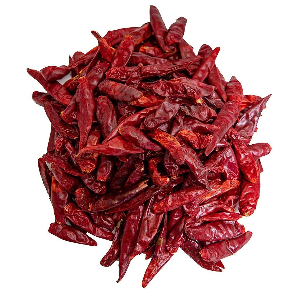 1lb Japones Dried Whole Chile Peppers, Japanese Red Pepper 1 Pound (Pack of 1)