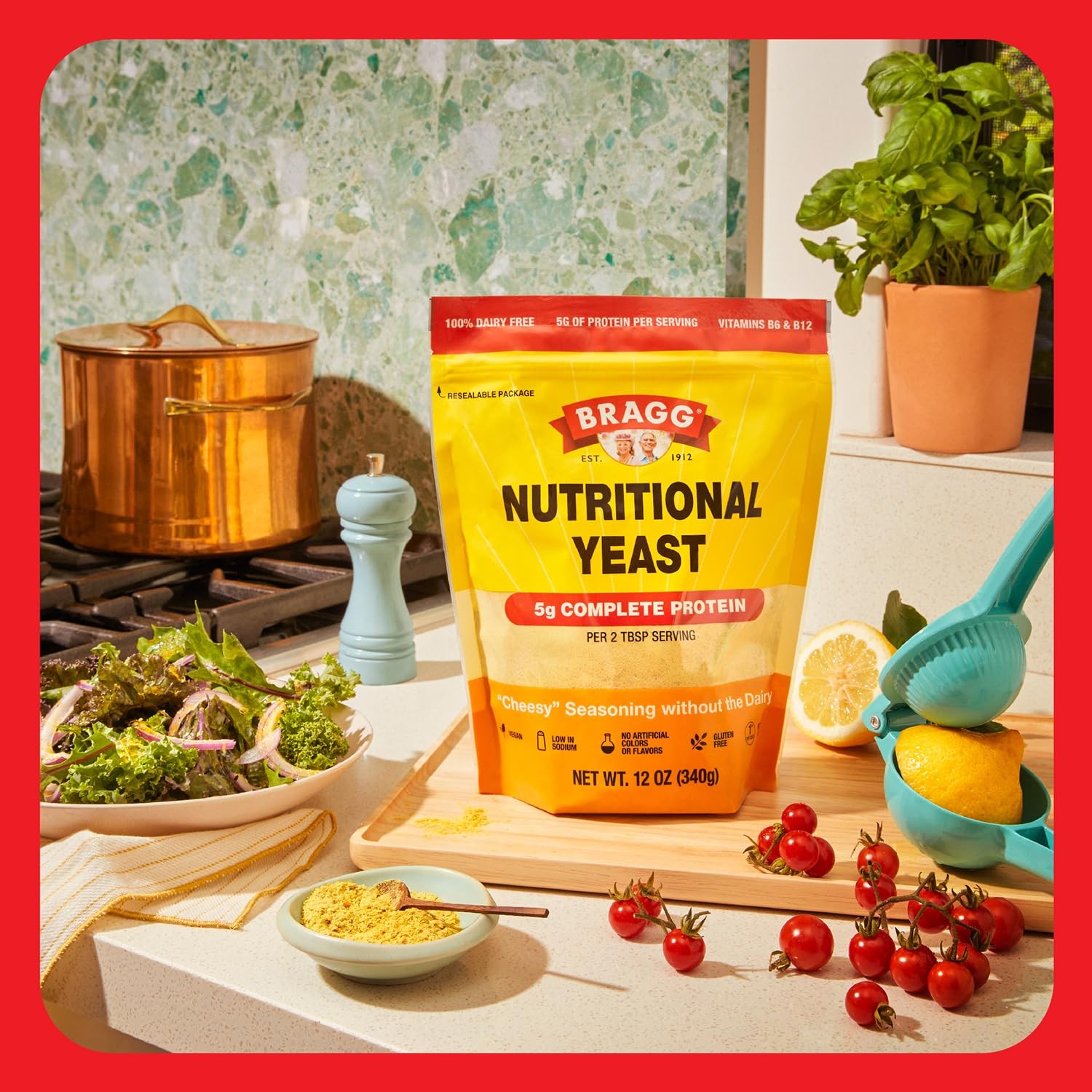 Bragg Premium Nutritional Yeast Seasoning – Vegan, Gluten Free – Good Source of