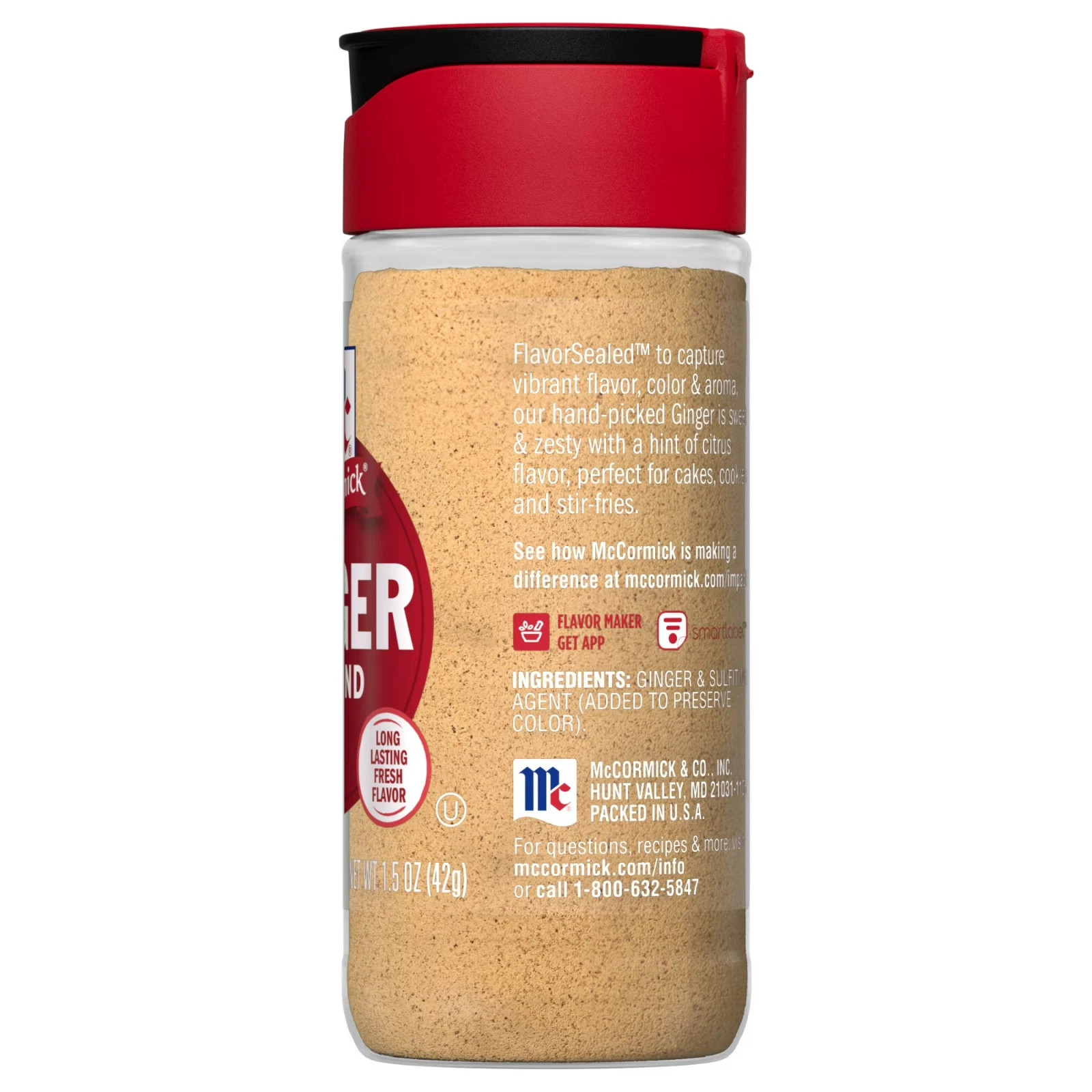 McCormick Ground Ginger, 1.5 oz Ounce (Pack of 1)
