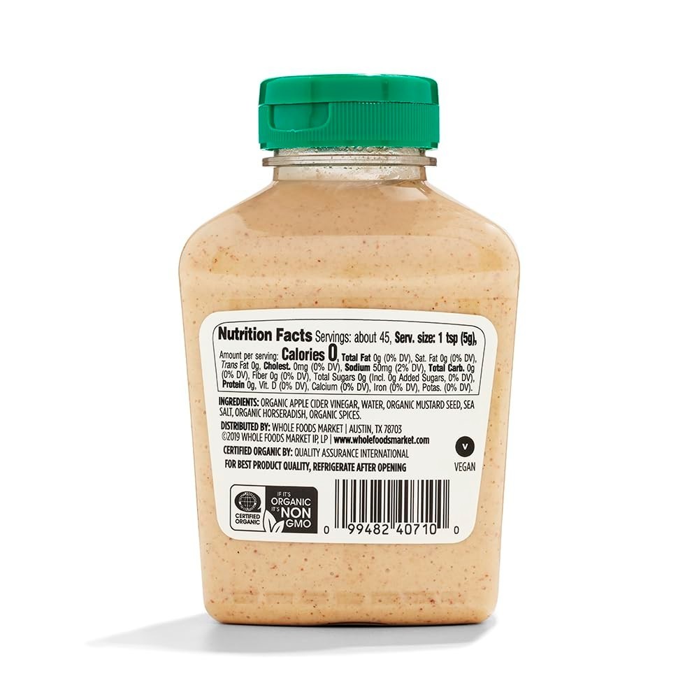 Organic German Mustard 8 oz Non-GMO Kosher Condiment
