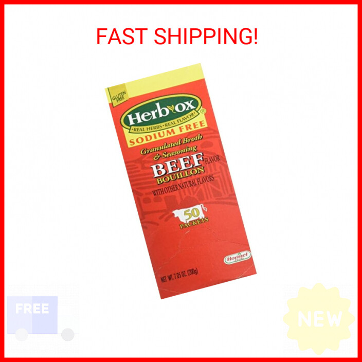 Hormel Herb Ox Beef Bouillon Sodium Free 50 Packets