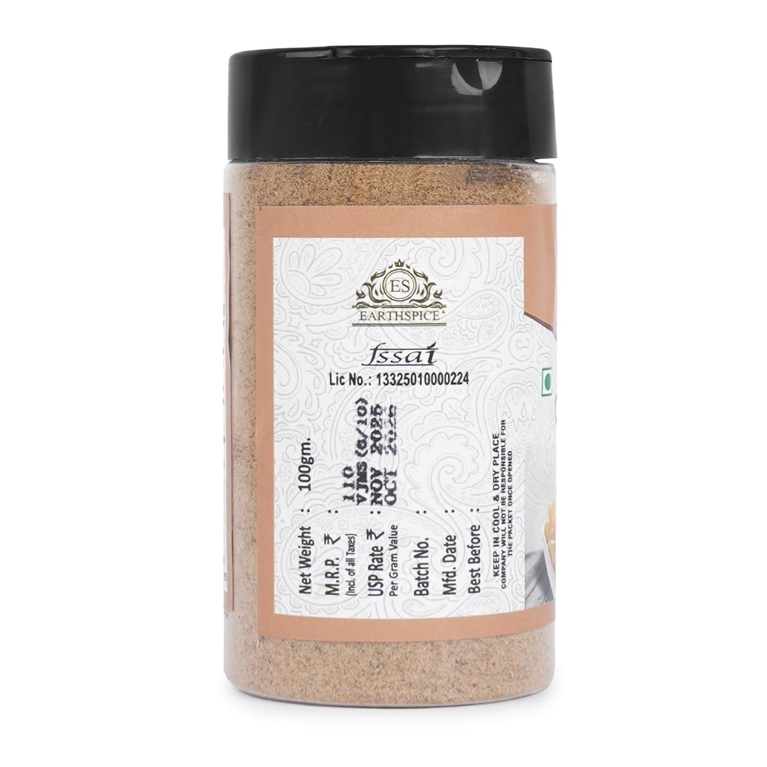 Earth Spice Chat Masala Tangy Flavorful Indian Spice Mix 100 Gm