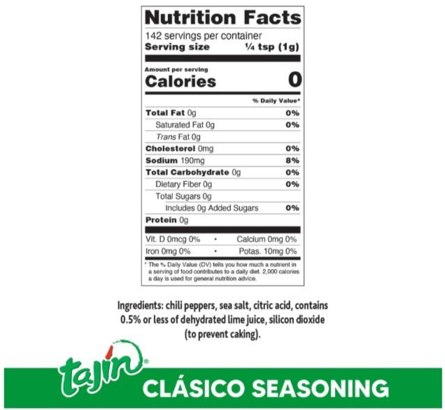 Tajín Clásico Chile Lime MFF30 Seasoning 5 oz (Pack of 3)
