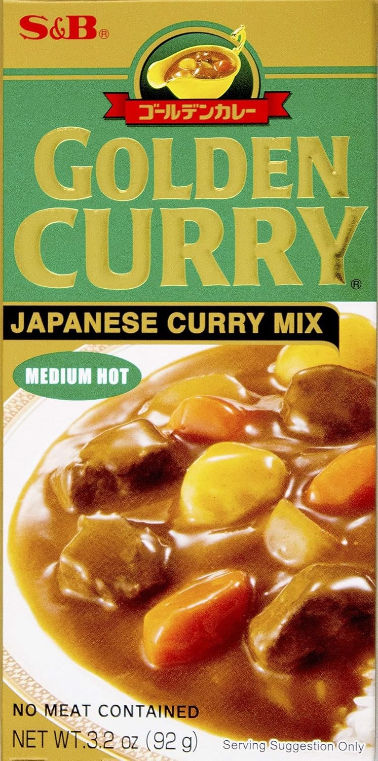 Japanese Golden Curry Mix Medium Hot 3.2oz