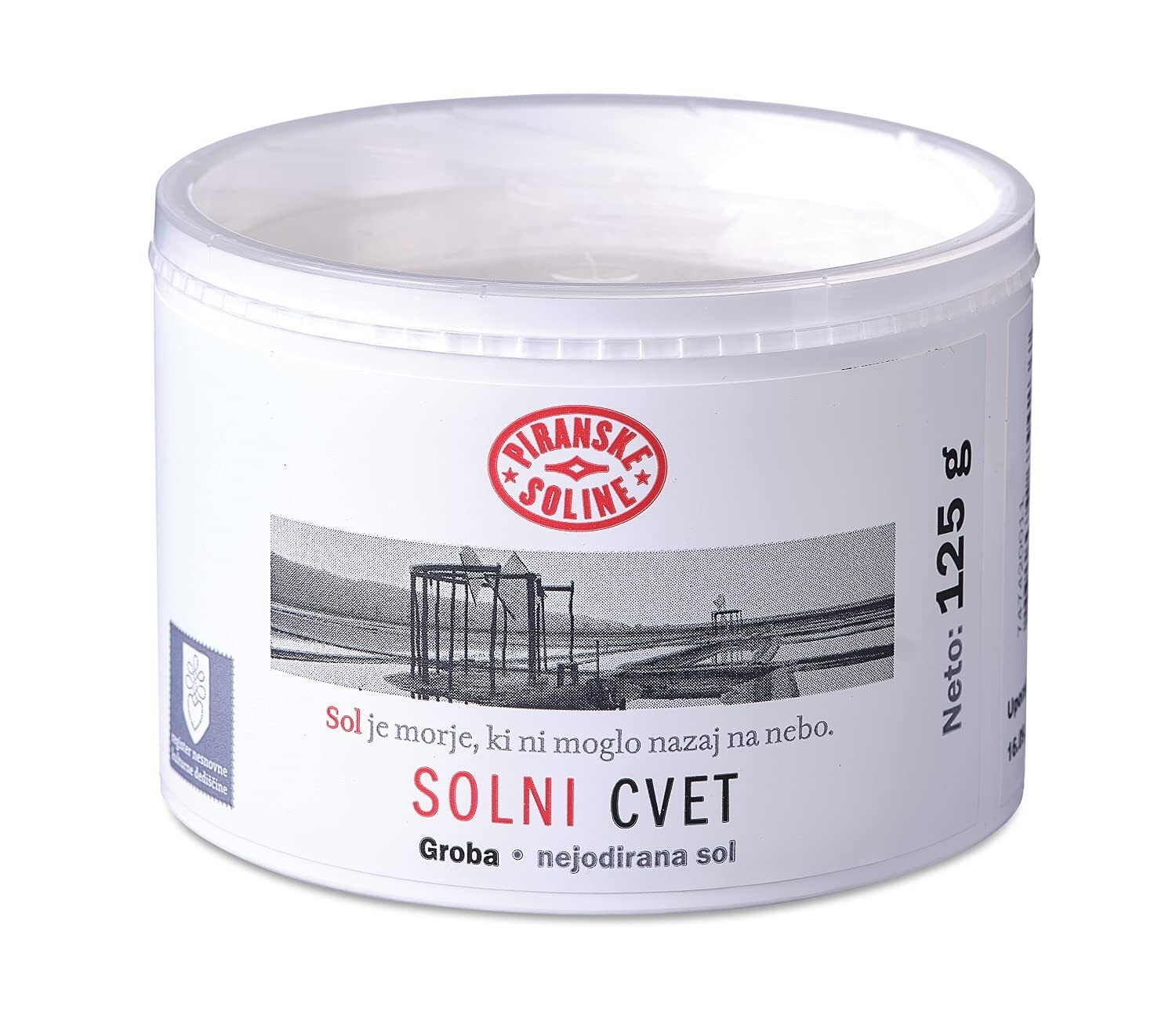Piran Salt – Piranske Soline Fleur De Sel Unground and Unrefined Sea Sal 125 g