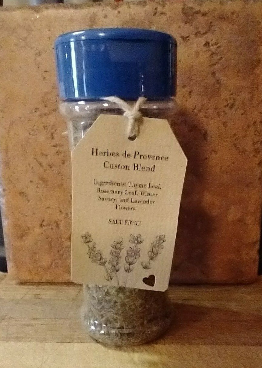 Herbes de Provence Custom Seasoning Blend, Salt Free, Organic with shaker bottle