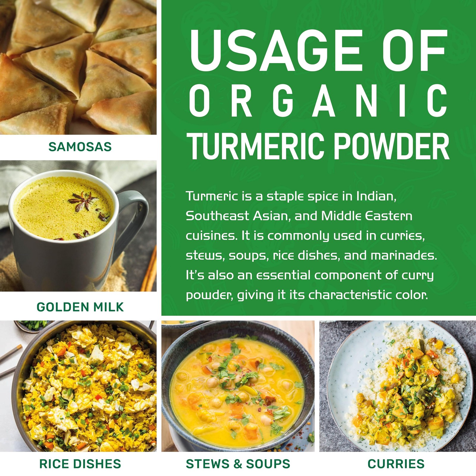 Organic Turmeric Powder 1 Pound Jar by Jiva Organics 100% Raw with Curcumin …