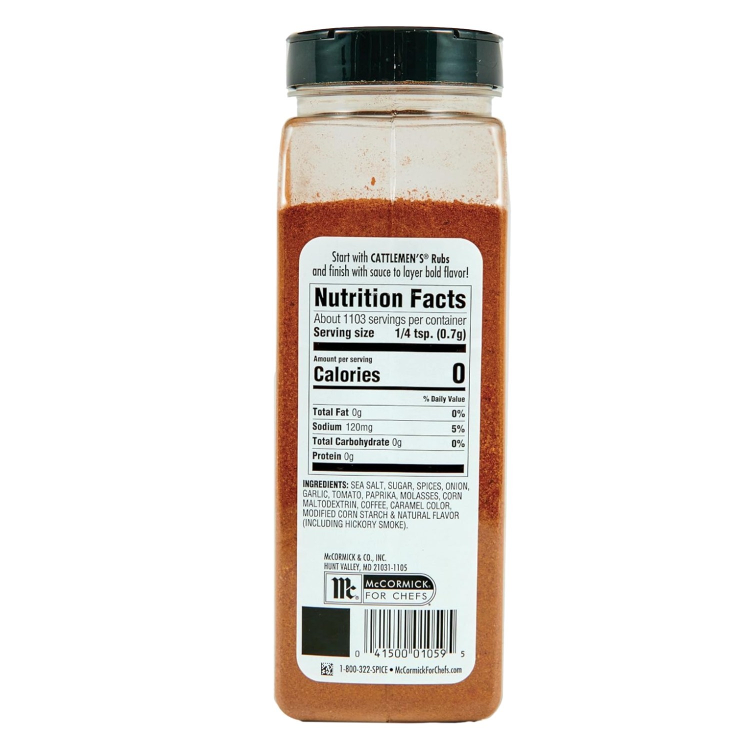 Hickory Smoke Cowboy Rub – 27.25 oz Jar, Non-GMO, Kosher