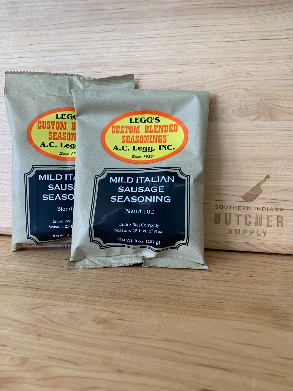AC LEGG’S OLD PLANTATION MILD ITALIAN SAUSAGE BLEND 102, 2 PACKS – FREE SHIPPING