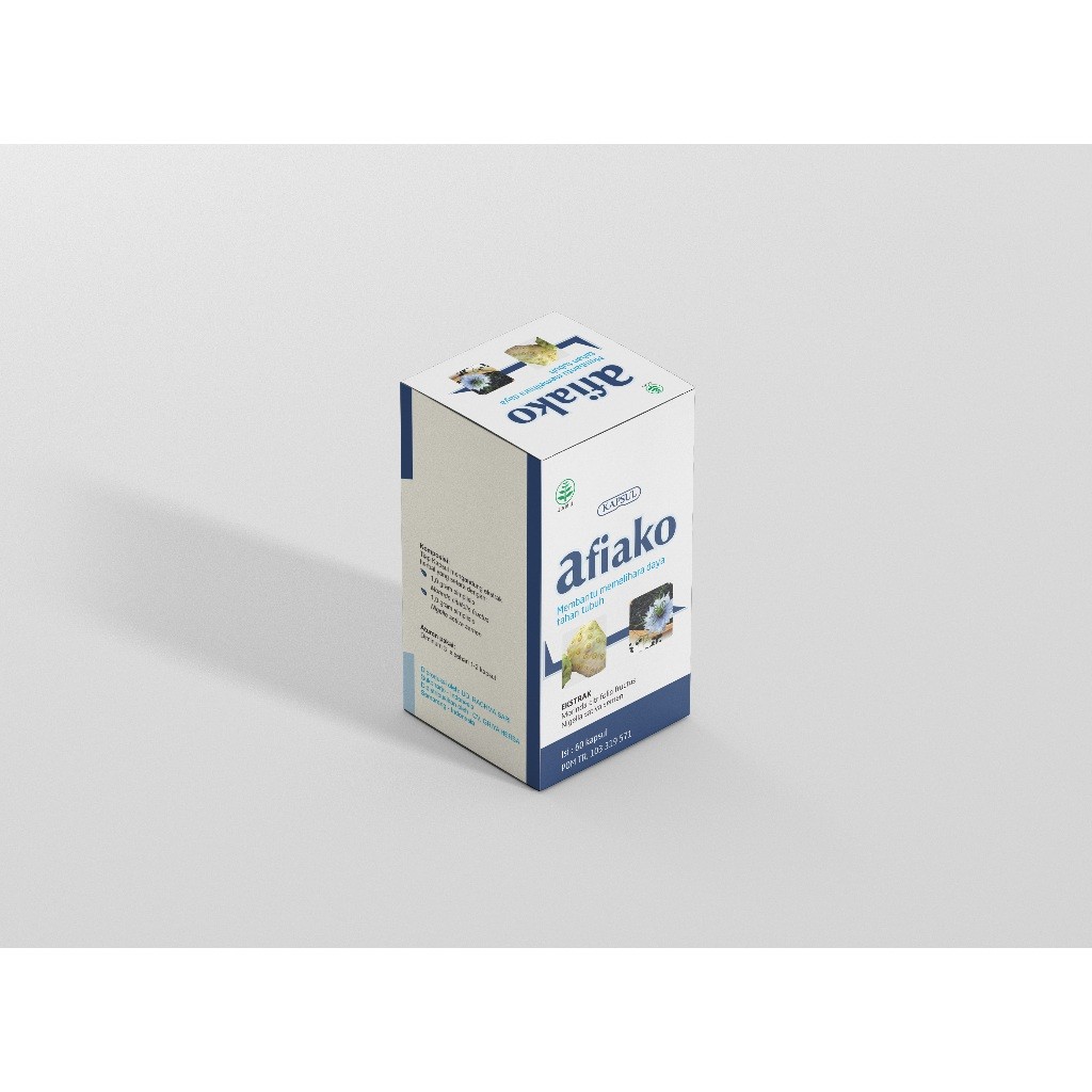 Herbal Afiako Capsules 60ct Noni Black Seed Wellness Blend