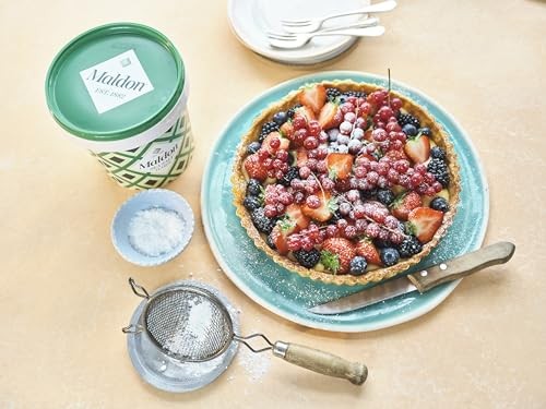 Maldon Sea Salt Flakes 20 Ounce Tub Artisan Quality Unique Crunchy Texture