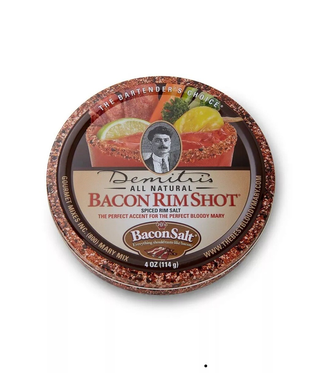 Demitris Bacon RimShot Spiced Rim Salt Bacon Flavored Salt Rimmer For Cocktails