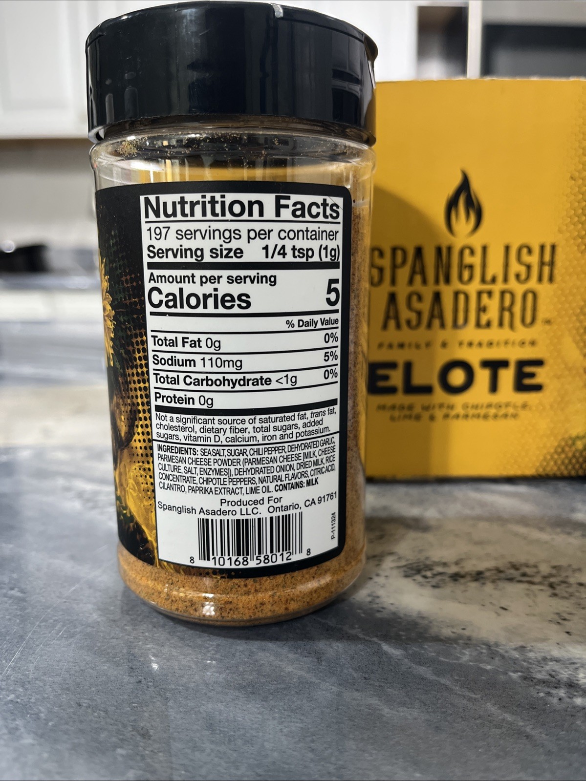 Spanglish Asadero Elote Seasoning Blend 6.9oz Exp. 2/11/2027