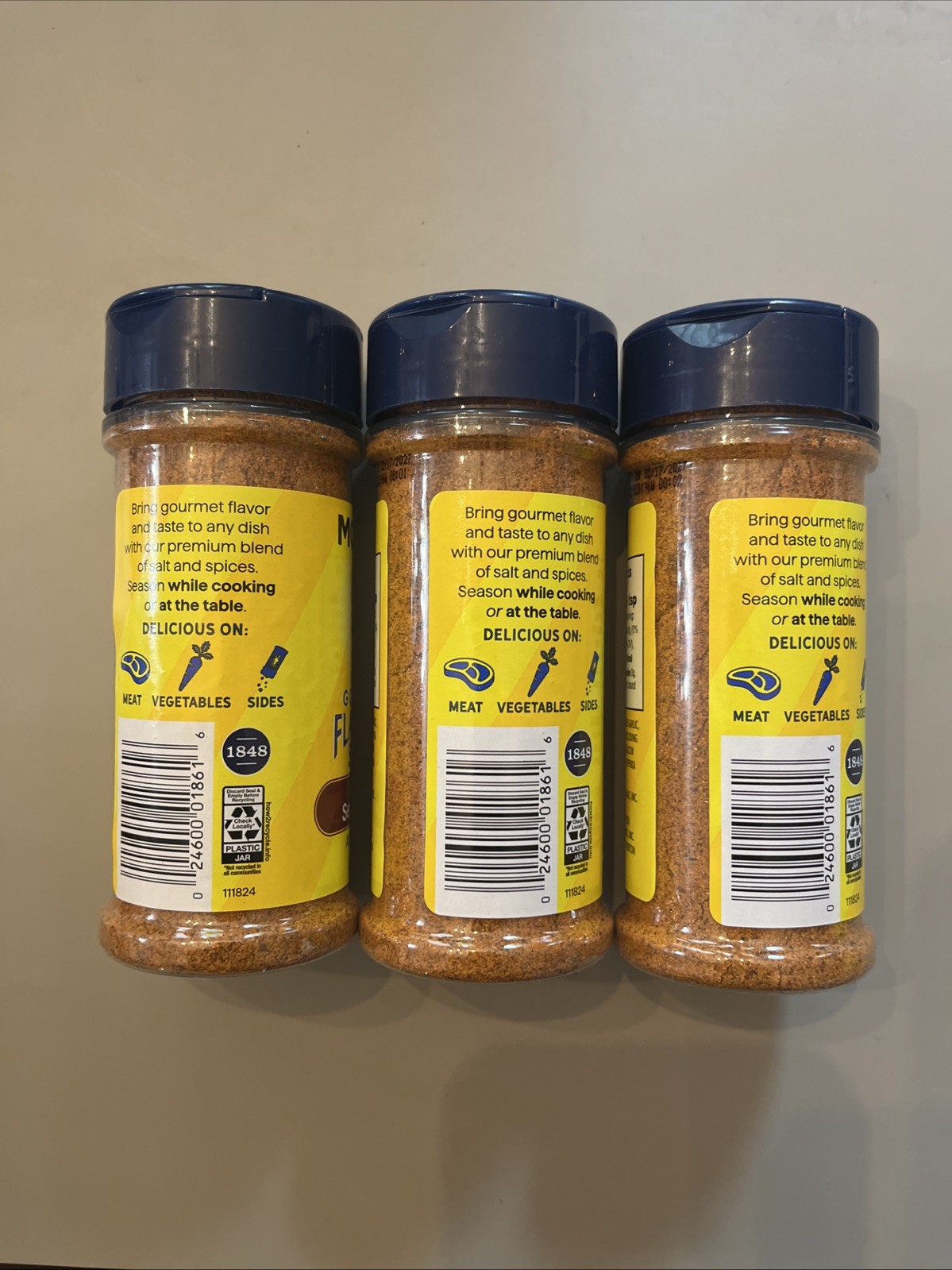 Morton Flavored Salt Steak Seasoning All Purpose -Lot of 3