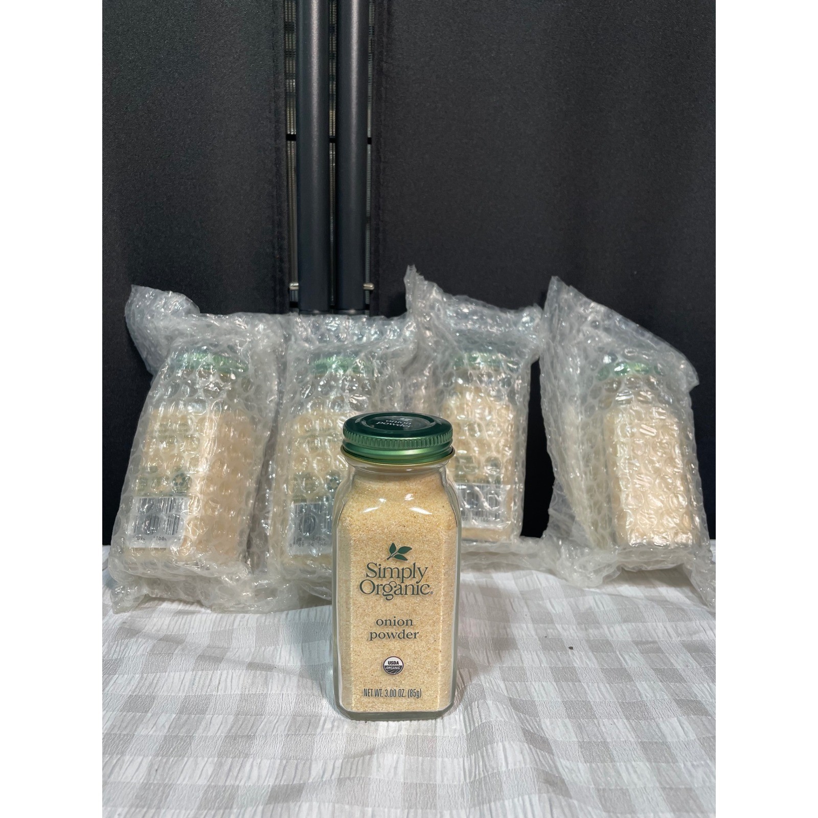 Simply Organic Onion Powder 3 oz Glass Jar USDA Organic Lot of 5 Spice Exp 2027