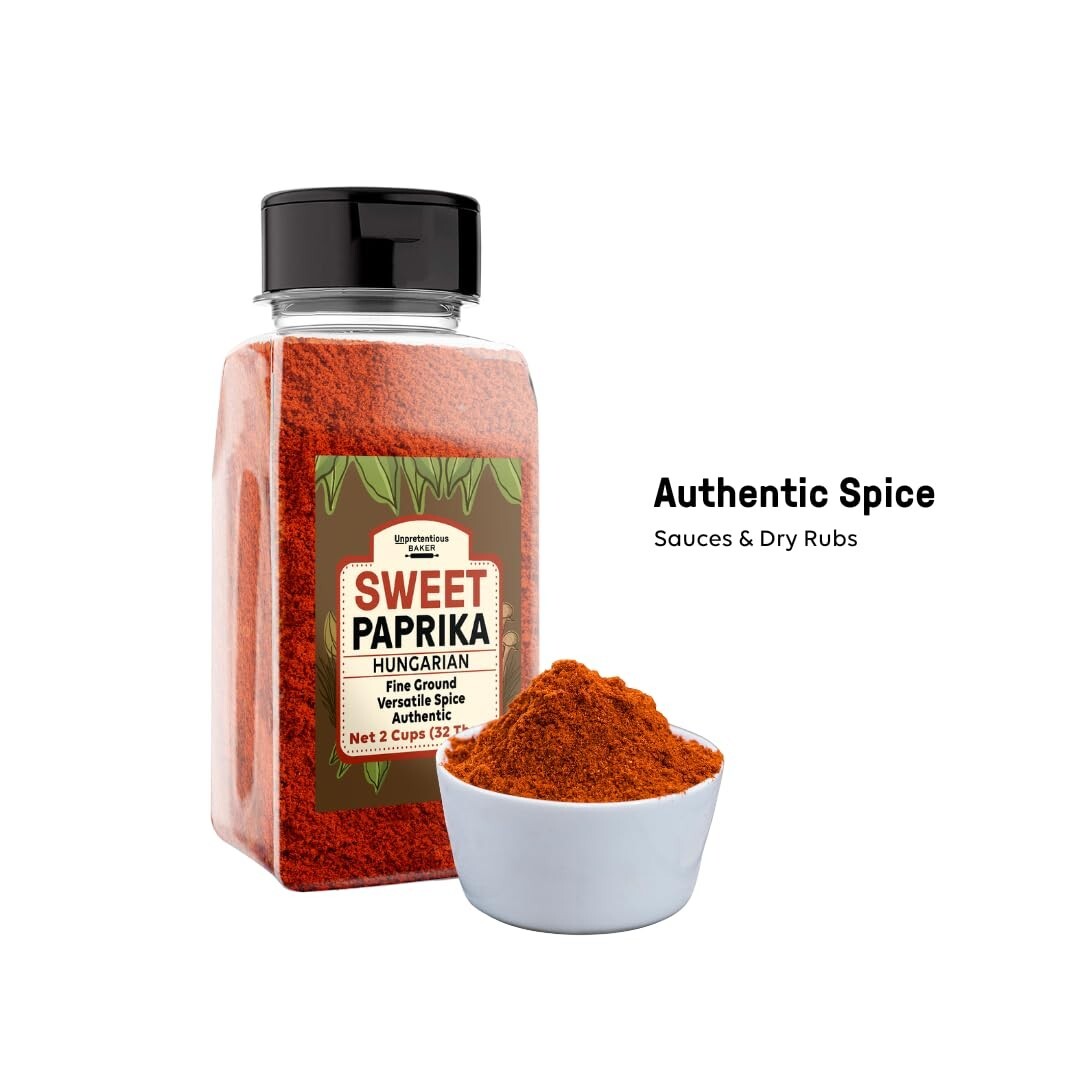Unpretentious Sweet Hungarian Paprika, 2 Cups, Sweet & Savory, Fine Powder, …
