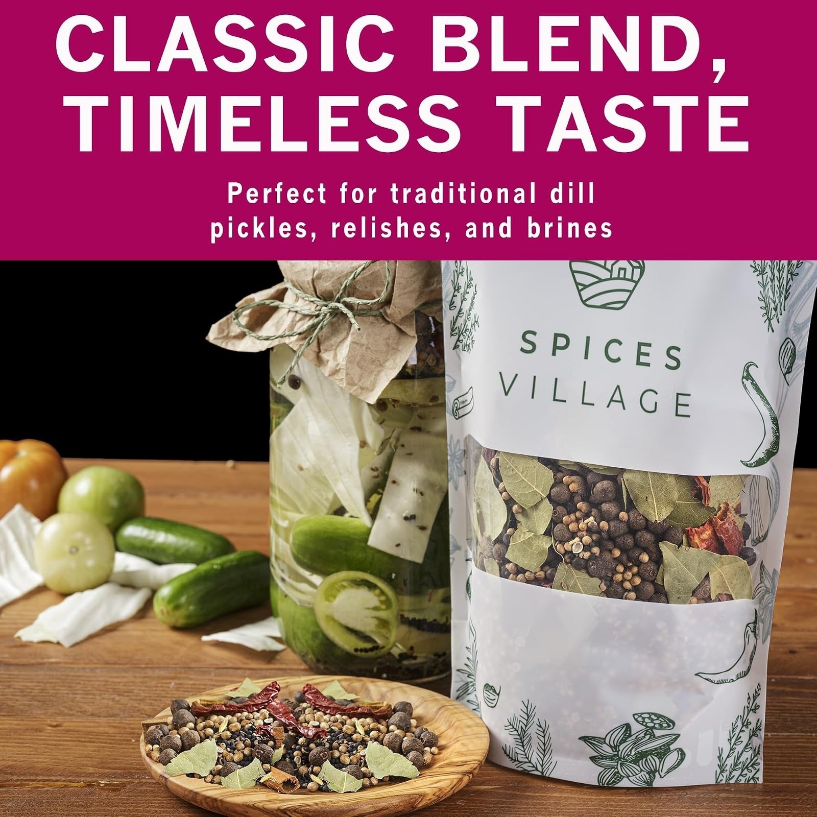 Spices Village Pickling Spices Mix for Pickles & Canning, 6.5oz