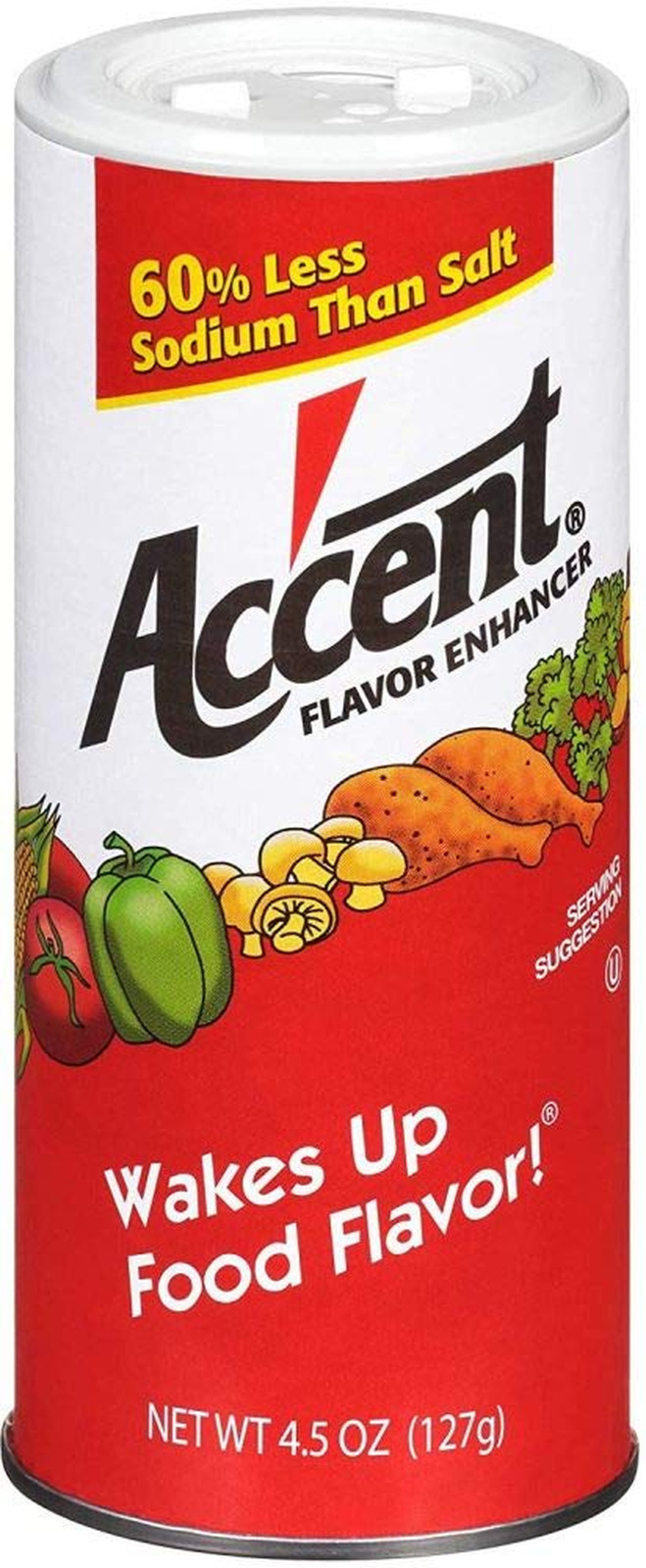 Ac’Cent Flavor Enhancer 00054 All Natural 4.5 Oz. Wakes up Food Flavor Canister