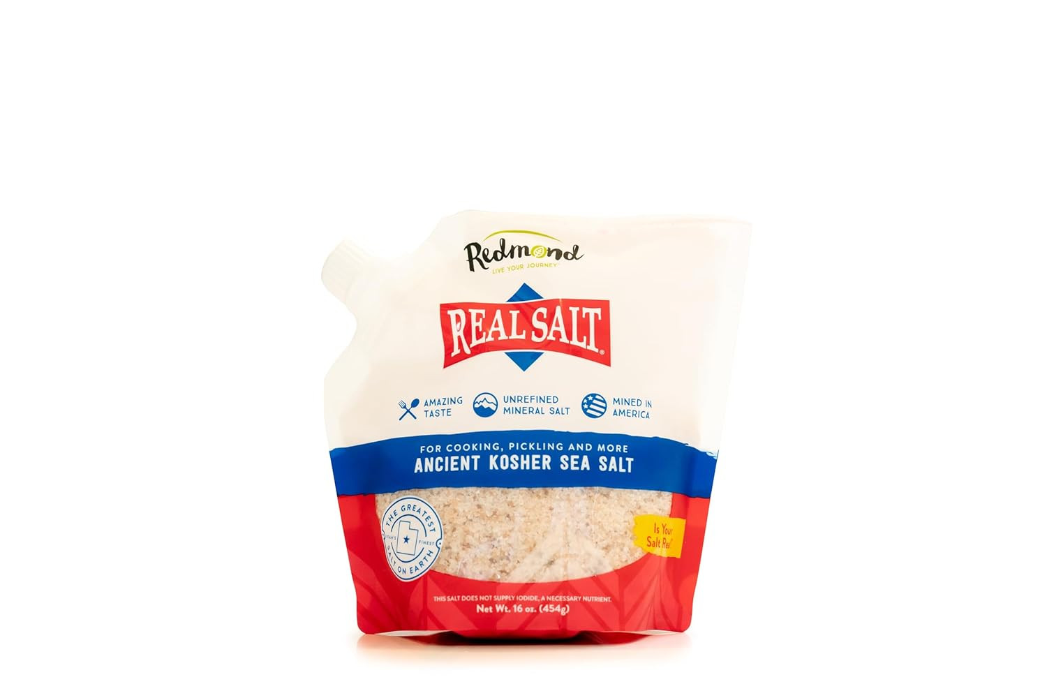 Real Sea Salt – Natural Unrefined Gluten-Free Kosher 16oz Pouch