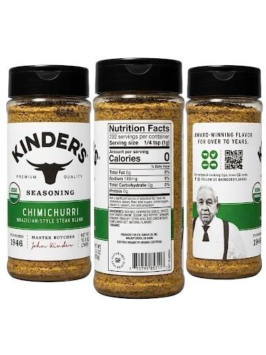 Kinder’s Brazilian Steak Chimichurri- Style Blend Seasoning 10.3 oz.