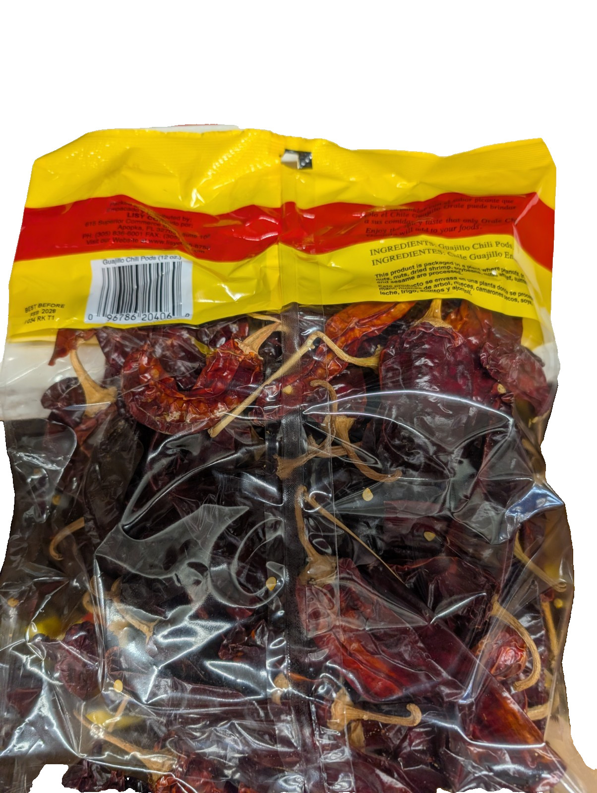 LBP Guajillo Chili Pods, Dried Single Spice, 12 oz