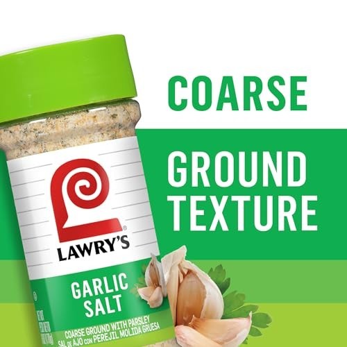 Coarse Ground Garlic Salt with Parsley, 6 oz – Bulk Pack of 12 for Cooking & Sea