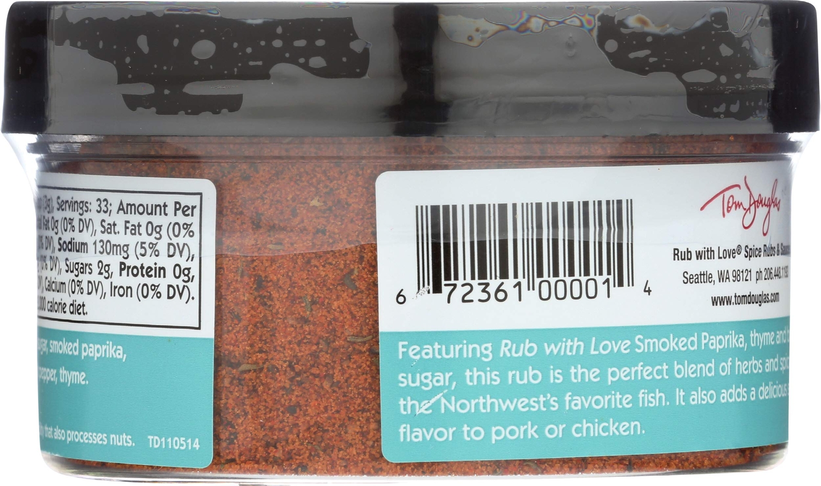 Classic Salmon Rub 3.5 Ounce All Natural Smoky Seasoning for Fish and Meats