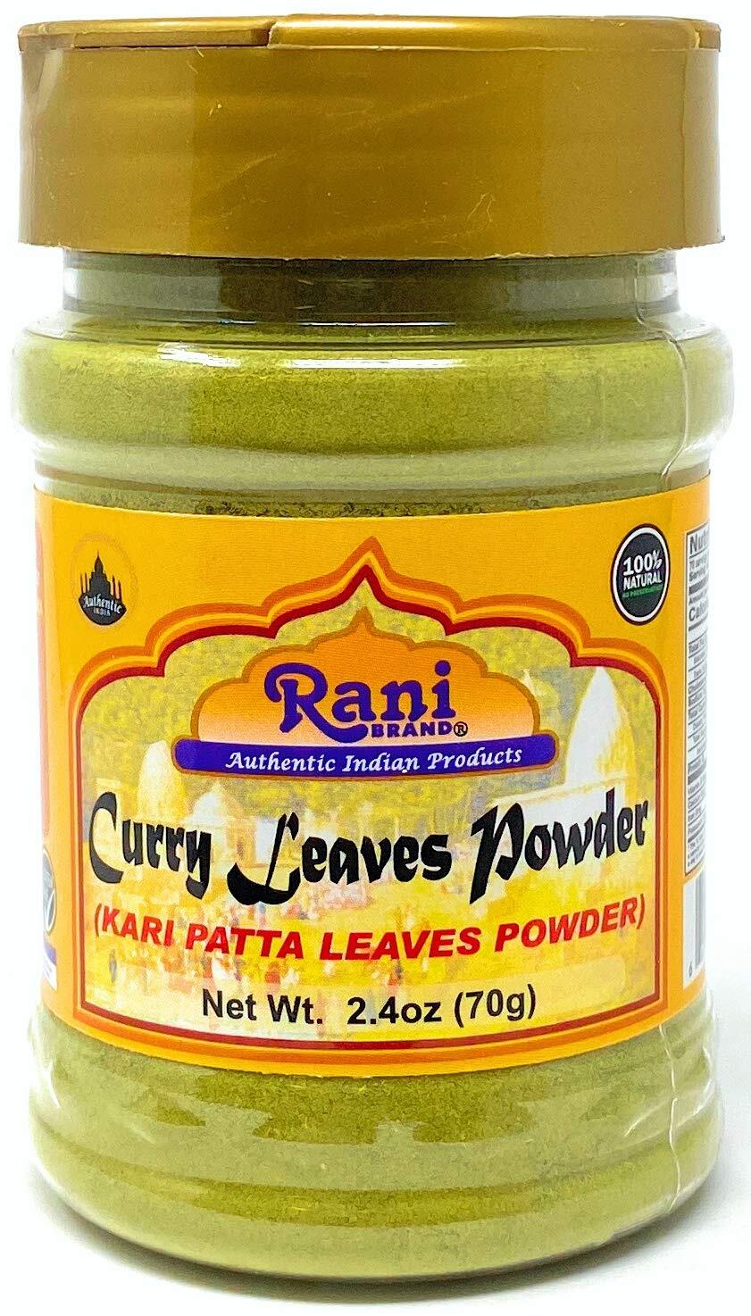 Rani Curry Leaves Powder (Kari Neem Patha) Indian Spice 2.4oz (70g)
